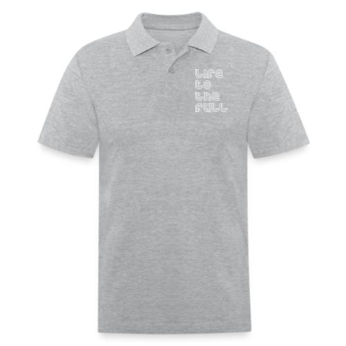 Full Life White - Men's Pique Polo Shirt