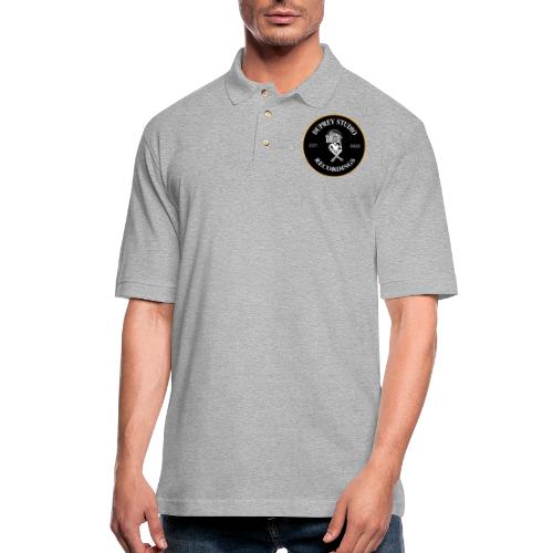 Circle Logo - Men's Pique Polo Shirt