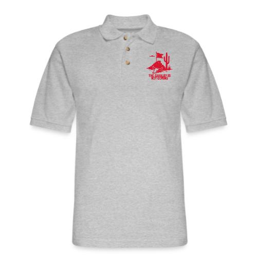 The Cavalry is Not Coming - Red - Men's Pique Polo Shirt