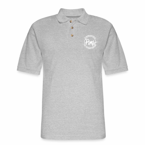 White Logo - Men's Pique Polo Shirt