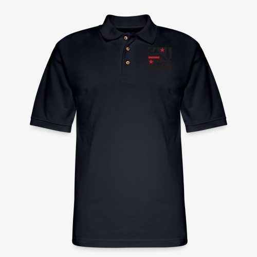 grid2 png - Men's Pique Polo Shirt