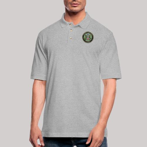 Worn US Army Seal - Men's Pique Polo Shirt