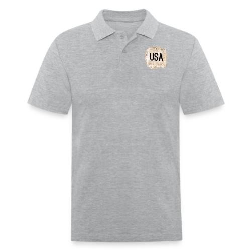 U S A t-shirt. - Men's Pique Polo Shirt