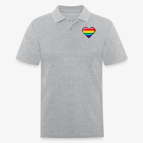 Gilbert Baker Original LGBTQ Gay Rainbow Pride 8- - Men's Pique Polo Shirt