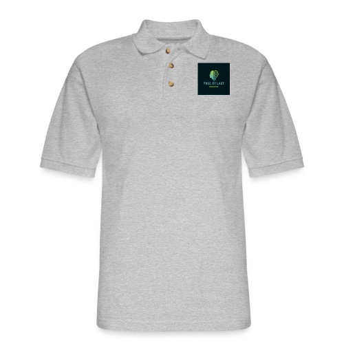 FAL Green Brain Logo - Men's Pique Polo Shirt