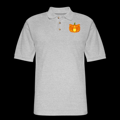 Pumpkin Bear - Men's Pique Polo Shirt