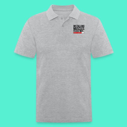Installing Muscles Gym Motivation - Men's Pique Polo Shirt