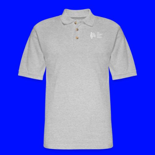 People's Logo - White - Men's Pique Polo Shirt