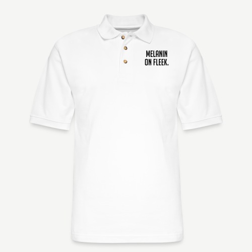 Melanin On Fleek - Men's Pique Polo Shirt