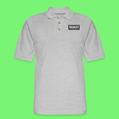 badass simple website - Men's Pique Polo Shirt