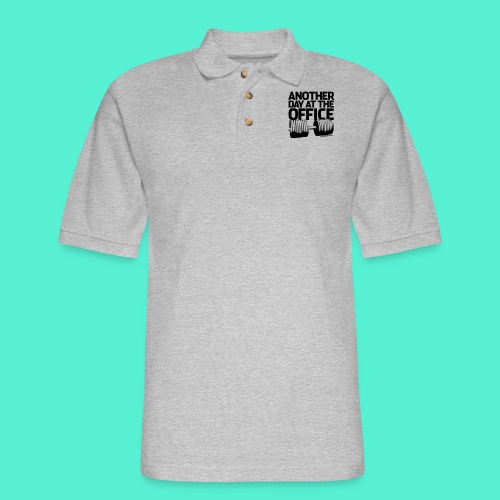 Another Day at the Office - Gym Motivation - Men's Pique Polo Shirt