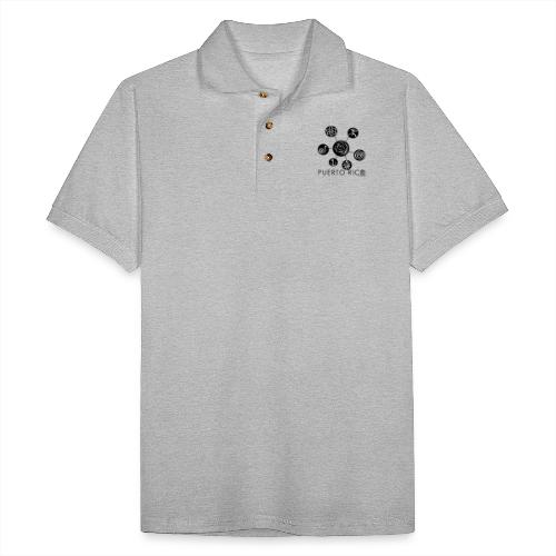 PR Simbolos Tainos - Men's Pique Polo Shirt