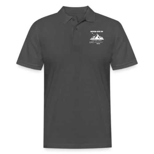 Never Give Up - Men's Pique Polo Shirt