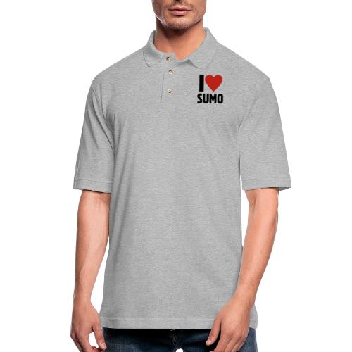 I Love Sumo – Bold Minimalist Sumo Wrestling Fan - Men's Pique Polo Shirt