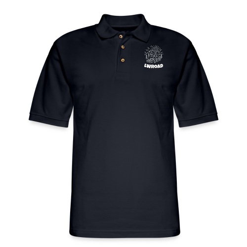 LWRoad White Logo - Men's Pique Polo Shirt