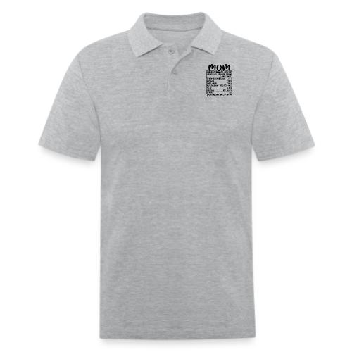Mom Nutritional Facts - Men's Pique Polo Shirt