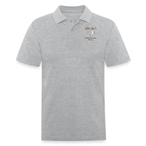 Who Am I that God cares for me - Men's Pique Polo Shirt