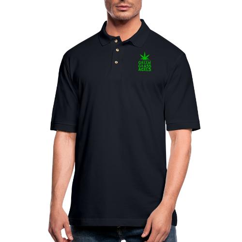 GreenGrassAcres Logo - Men's Pique Polo Shirt