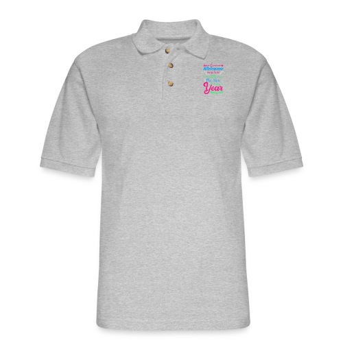 Funny New Year T-shirt - Men's Pique Polo Shirt