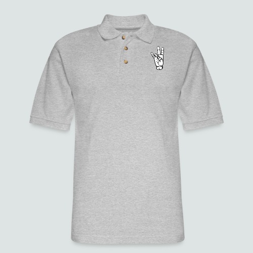 Team Zero logo - Men's Pique Polo Shirt