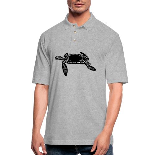 Skeleton Ocean Turtle - Men's Pique Polo Shirt