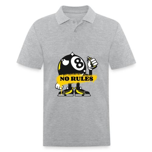 No Rules 8 Ball - Men's Pique Polo Shirt