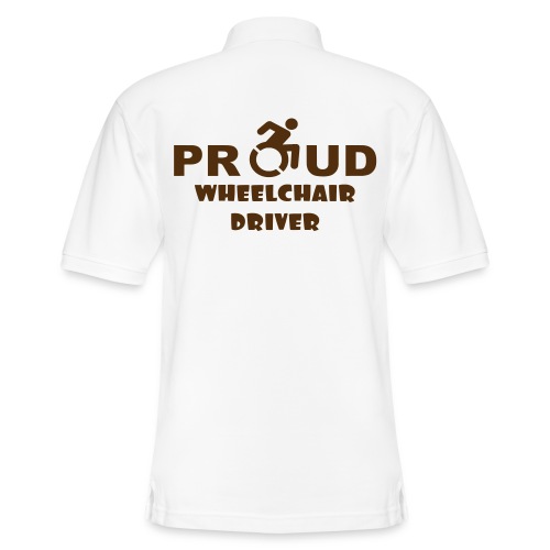 Proud wheelchair driver - Men's Pique Polo Shirt