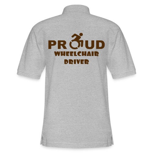 Proud wheelchair driver - Men's Pique Polo Shirt