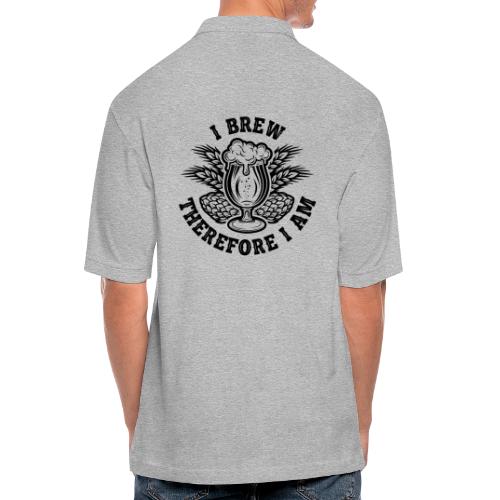 I Brew Therefore I Am - Men's Pique Polo Shirt