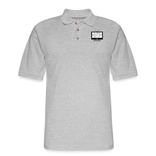 Making Media That Matters Greyscale With Logo - Men's Pique Polo Shirt