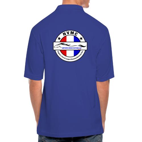 Circle logo t-shirt on white with black border - Men's Pique Polo Shirt