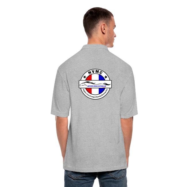 Circle logo t-shirt on white with black border