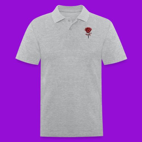 2 Set - Silver and Gold Roses - Men's Pique Polo Shirt