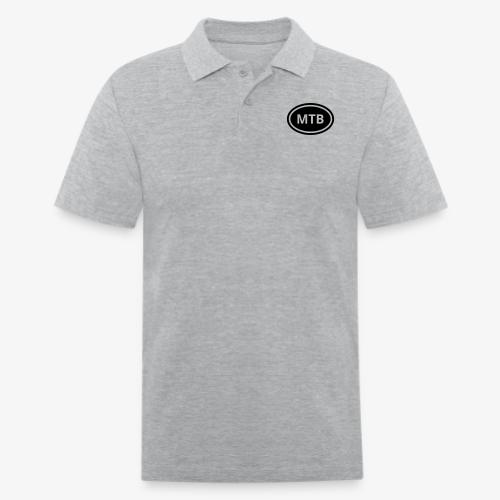 MTB Oval Logo - Men's Pique Polo Shirt