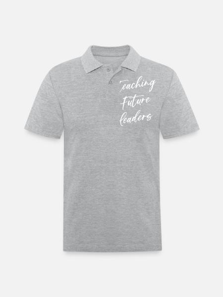 Teaching Future Leaders - Men's Pique Polo Shirt - heather gray