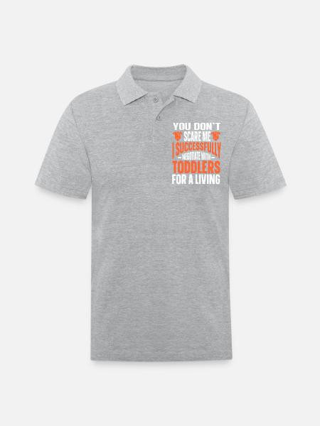 Babysitter Babysitting - Men's Pique Polo Shirt - heather gray