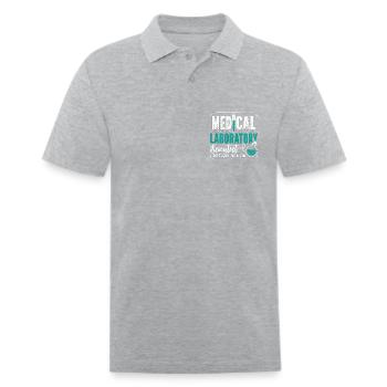 Medical Laboratory Scientist Laboratory Technician - Men's Pique Polo Shirt - heather gray - Front