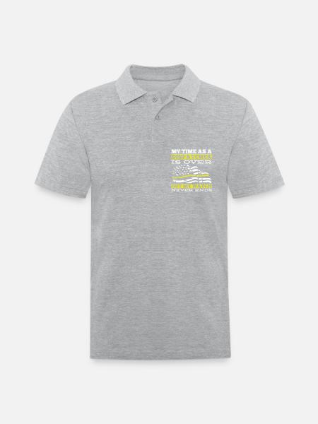 911 Dispatcher Funny - Men's Pique Polo Shirt - heather gray