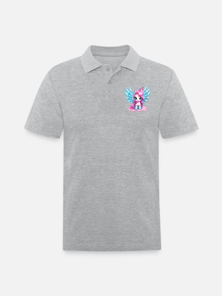 Pegasus - Men's Pique Polo Shirt - heather gray