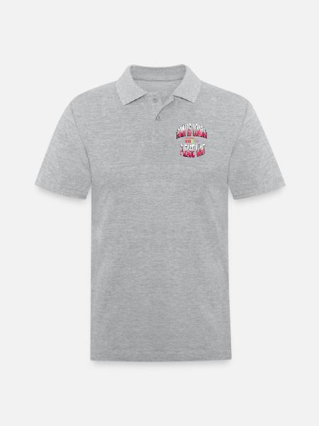 Brain Loading Please Wait - Men's Pique Polo Shirt - heather gray