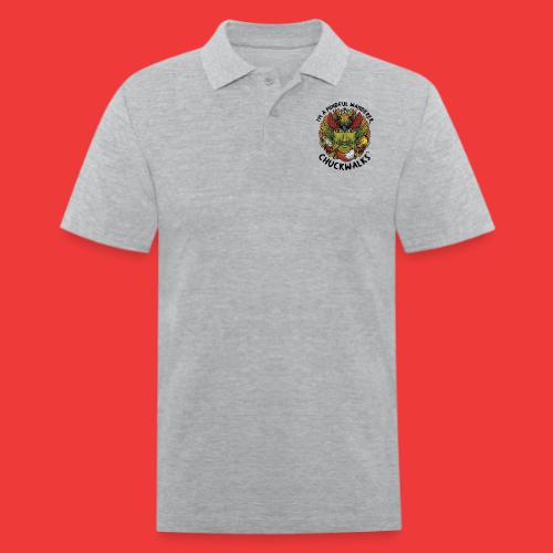 I'm A Mindful Wanderer -black text for light items - Men's Pique Polo Shirt