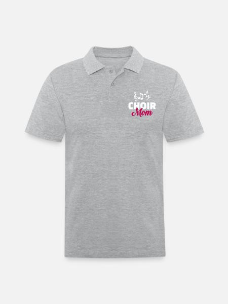 Choir - Men's Pique Polo Shirt - heather gray