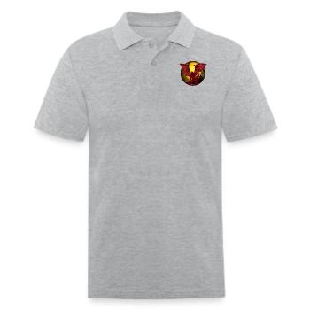 Vampire Halloween - Men's Pique Polo Shirt - heather gray - Front