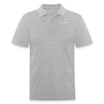 Laptop and Coffee equals to Code Programmer - Men's Pique Polo Shirt - heather gray - Front