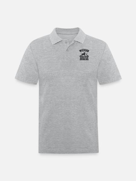 Weekend - Men's Pique Polo Shirt - heather gray