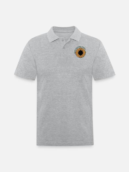Keep Buzzing Away - Men's Pique Polo Shirt - heather gray