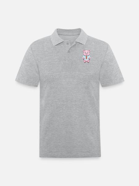 John the lawyer - Men's Pique Polo Shirt - heather gray