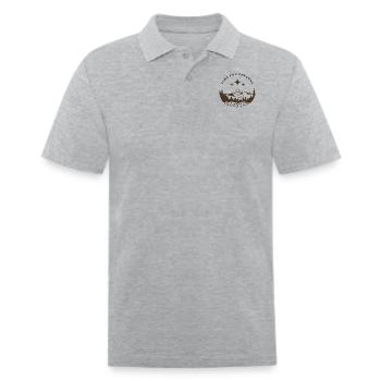 Time For Explore - Men's Pique Polo Shirt - heather gray - Front