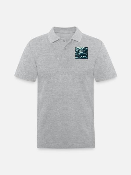 Funny bubbles - Men's Pique Polo Shirt - heather gray