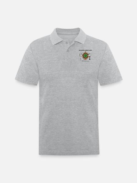 The Casino Ghosts - Men's Pique Polo Shirt - heather gray